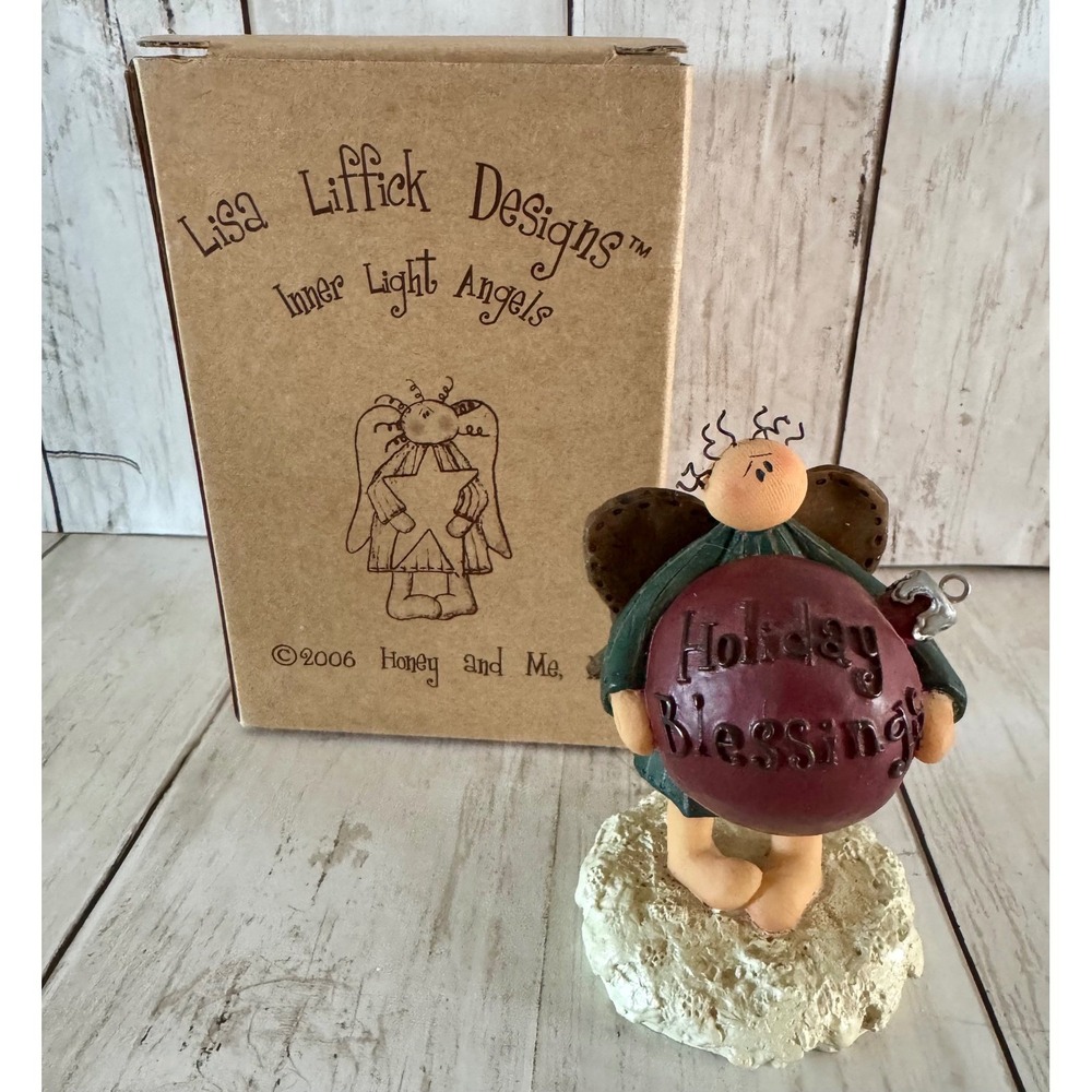 Lisa Liffick Designs Inner Light Angels Holiday Blessing Angel Figurine 2006